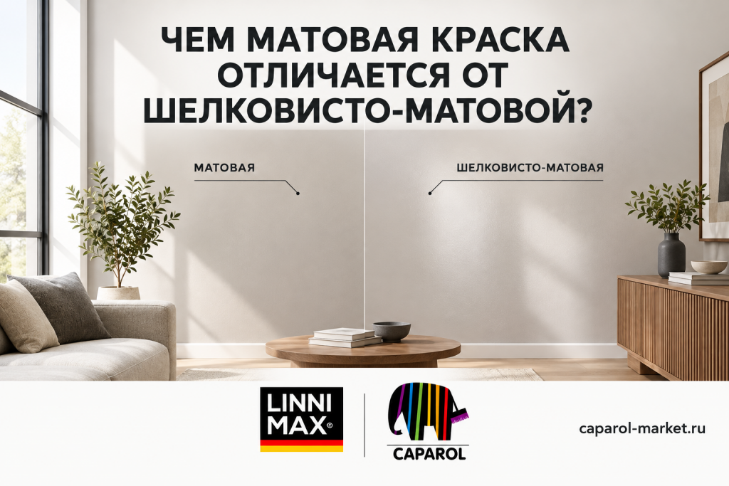 Чем матовая краска отличается от шелковисто-матовой