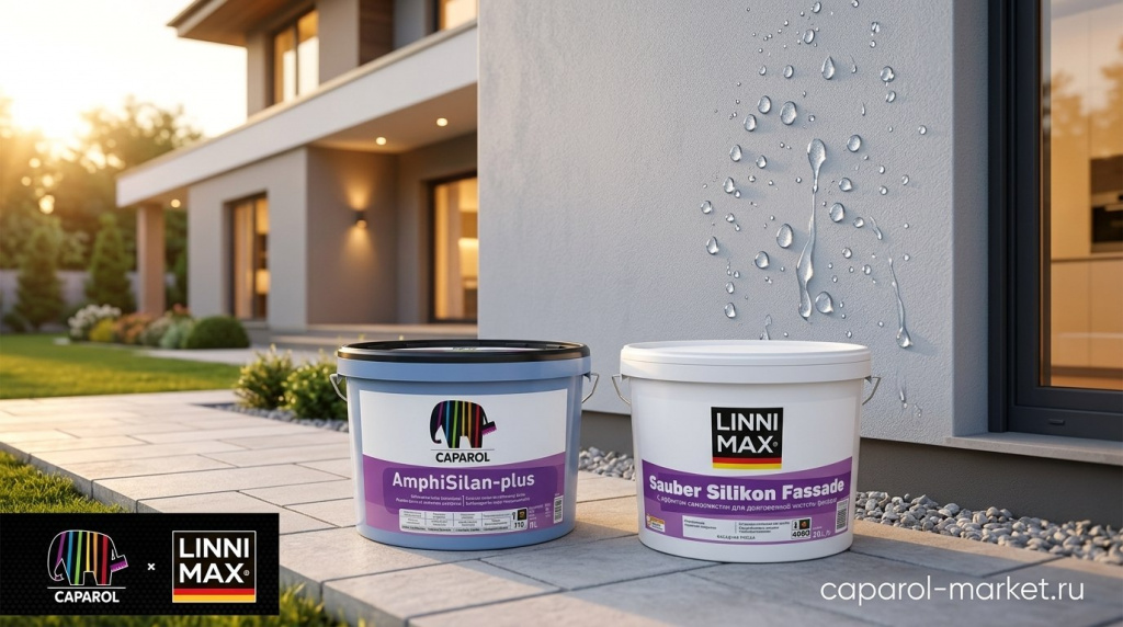 Силиконовые краски Caparol и Linnimax на caparol-market.ru